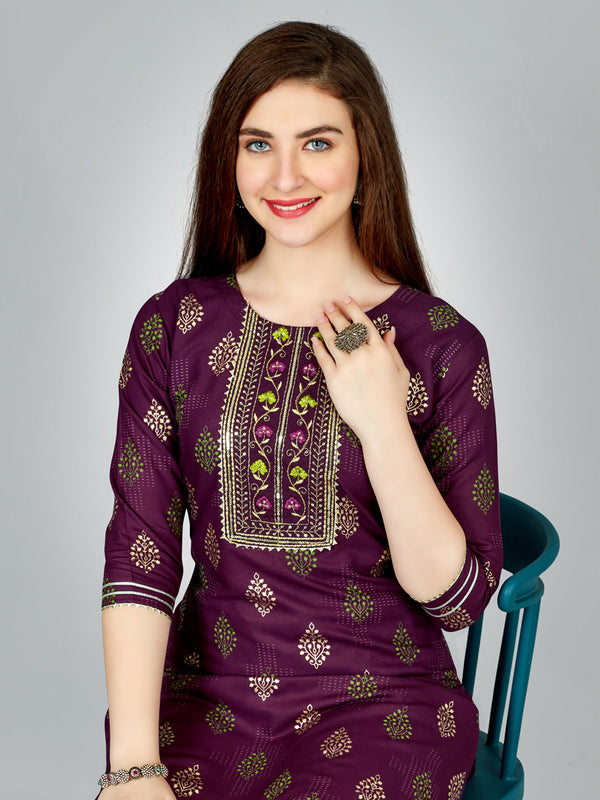 Women’s Heavy Rayon Kurti with Exquisite Embroidery Work