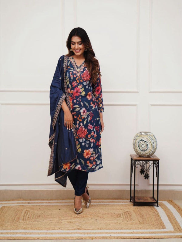 Blue Kurta Suit Sets for Women by Dreamstyle