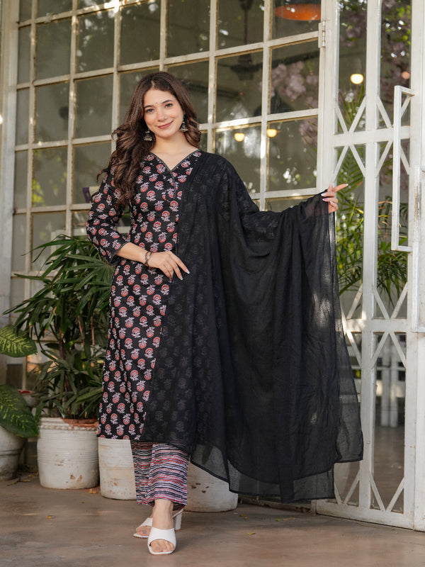 Moksha Fashion Elegant Black Kurta Set