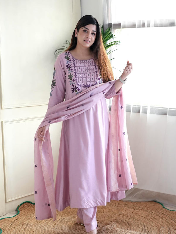 Embroidery Kurti Pant Set for Women