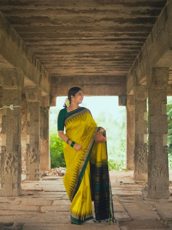 Traditional Yellow Saree