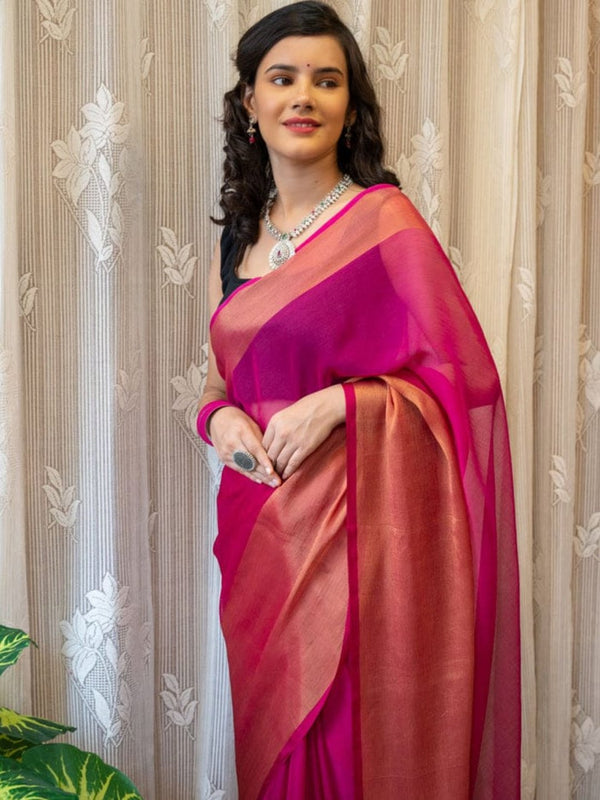 Dual-Tone Silk Saree