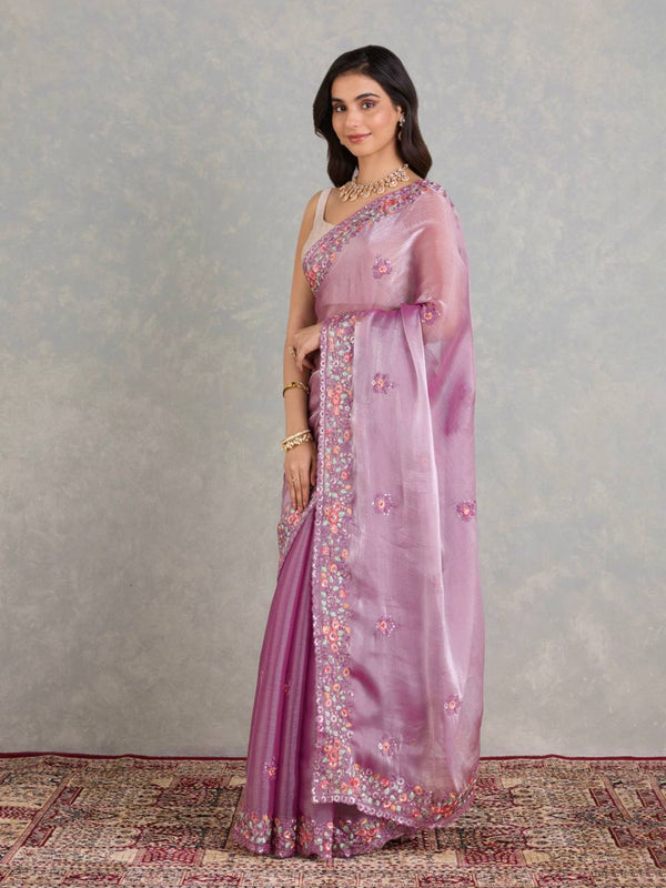 Jimmy Cho Party-Wear Pure Soft Berberry Saree