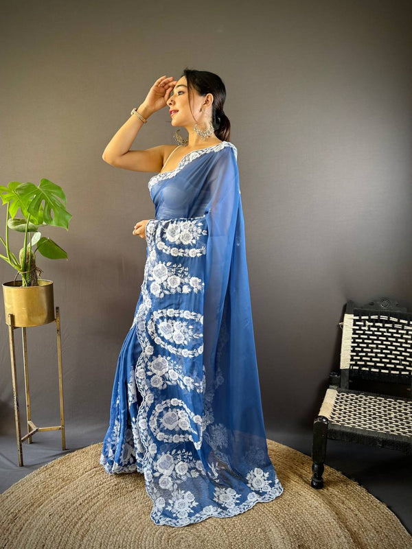 Beautiful Thai Organza Saree Collection